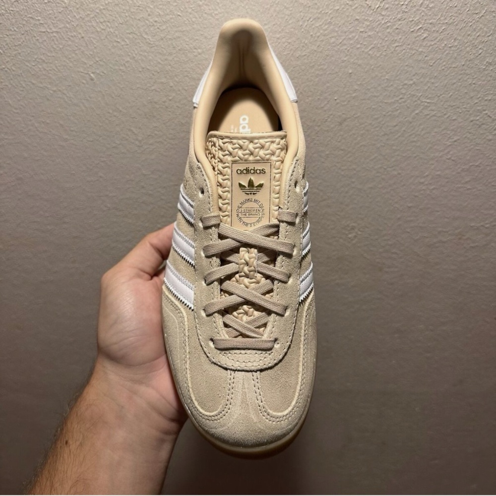 adidas Gazelle Indoor Magic Beige Gum Sneakers Womens Sizes New IH5482